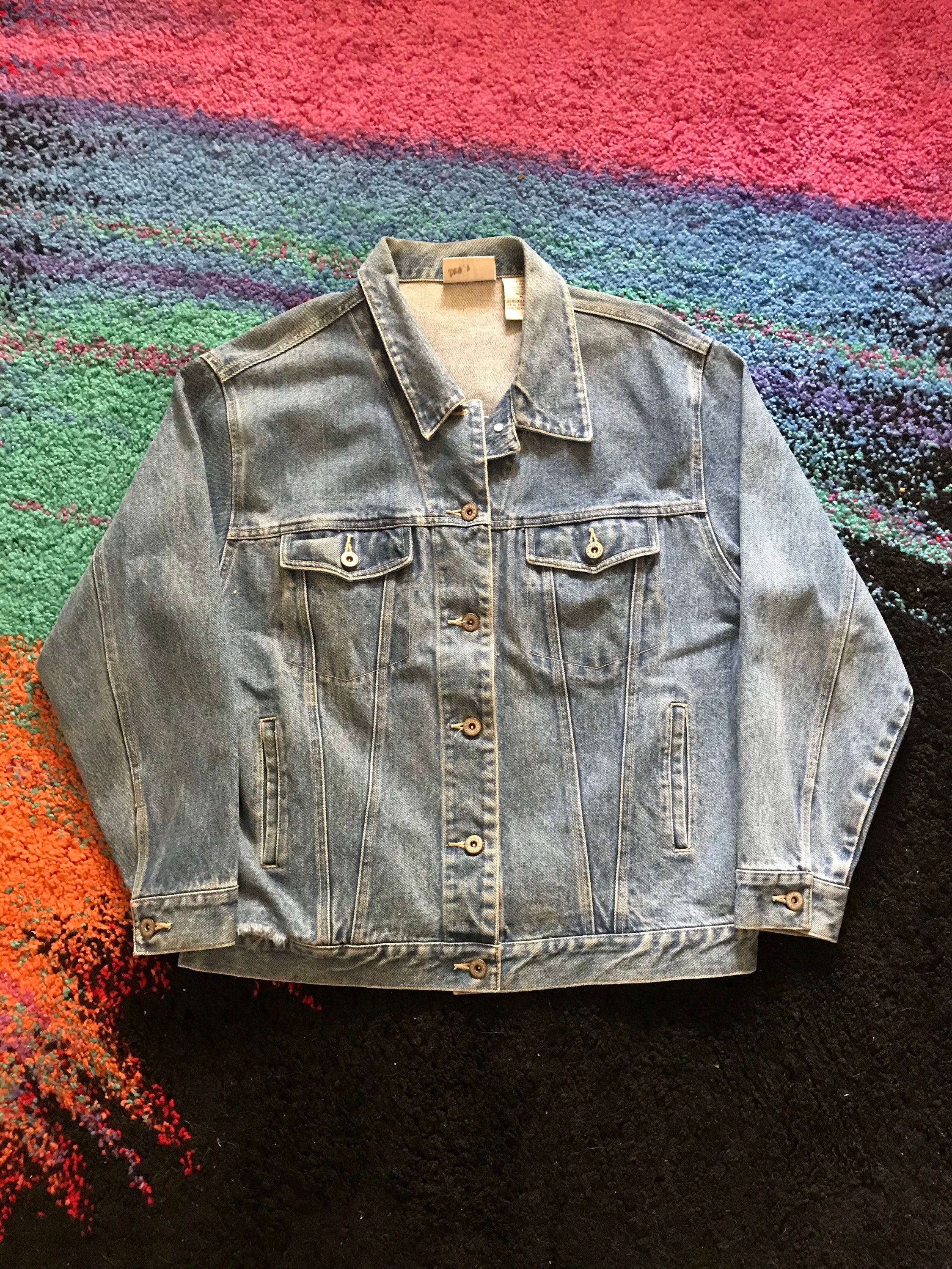 80s Bill Blass Denim Jacket - Etsy