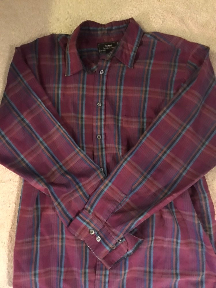 Chemise Homme à Carreaux Rouge Et Blanc, Manches Courtes, Taille XL - Style Années 90
