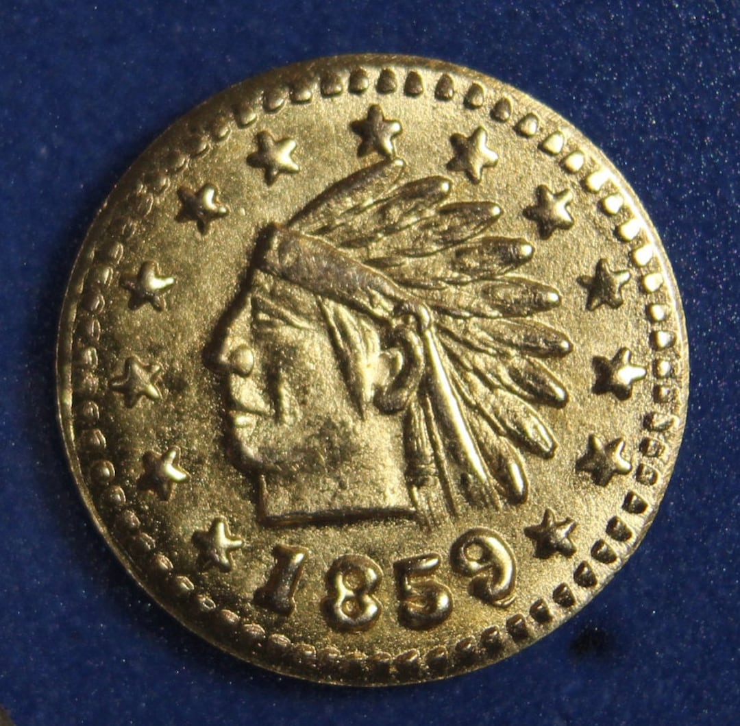 1859 California Gold Token - Etsy