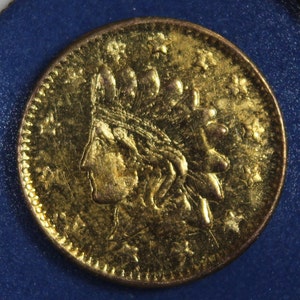 1858 California Gold Token Proof Like
