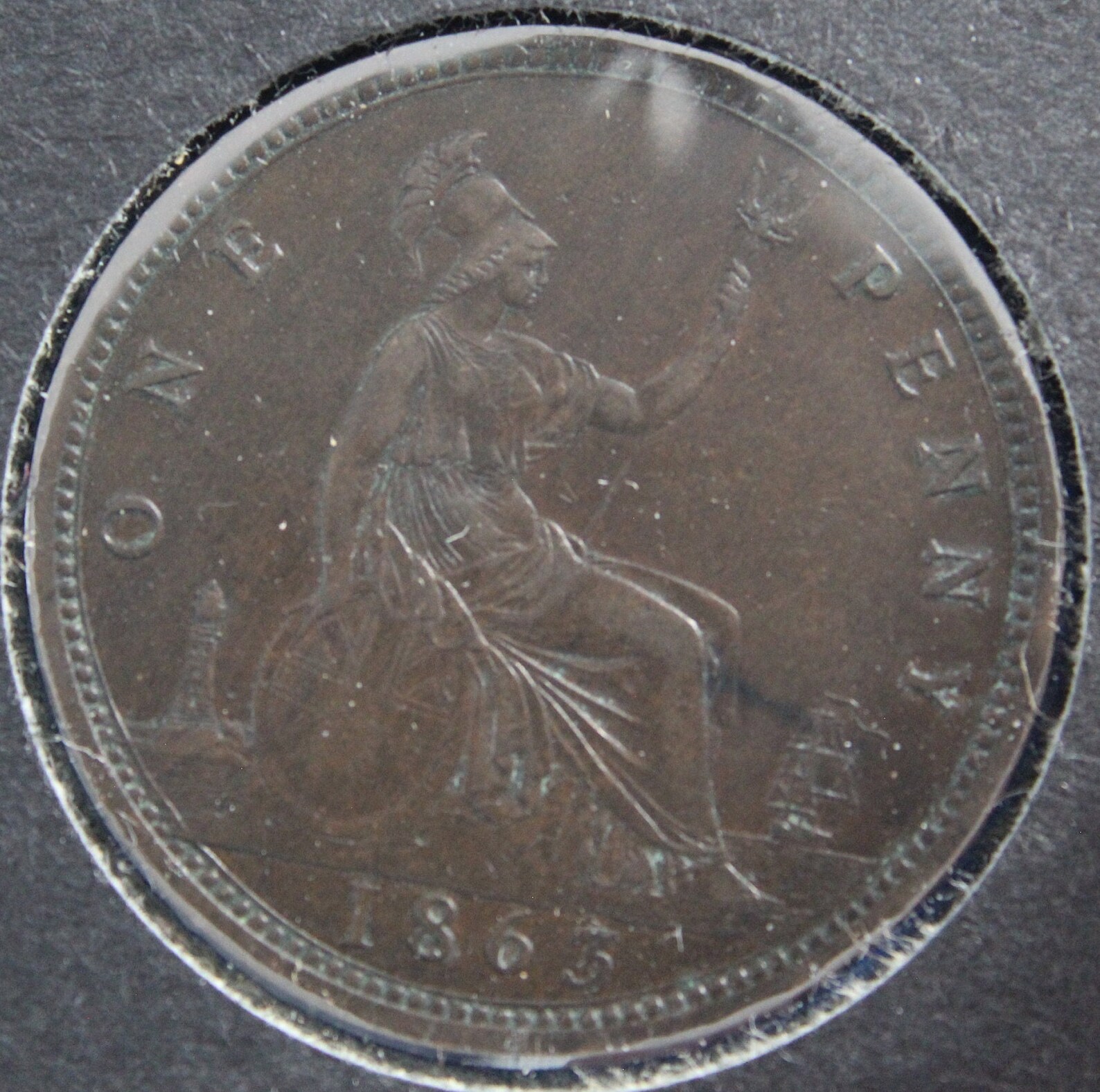 1863 British Penny - Etsy