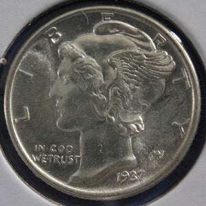 1937 Mercury Dime Full Bands