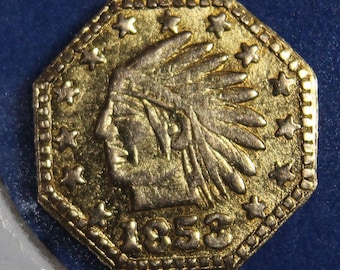 1853 California Gold Token