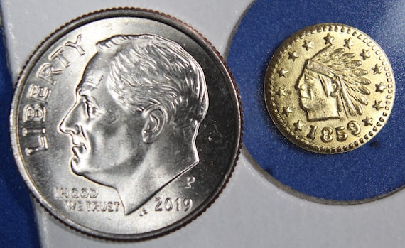 1859 California Gold Token - Etsy