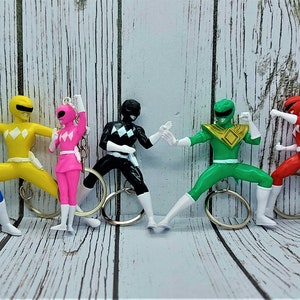 Pink Power Ranger Keychain - Etsy