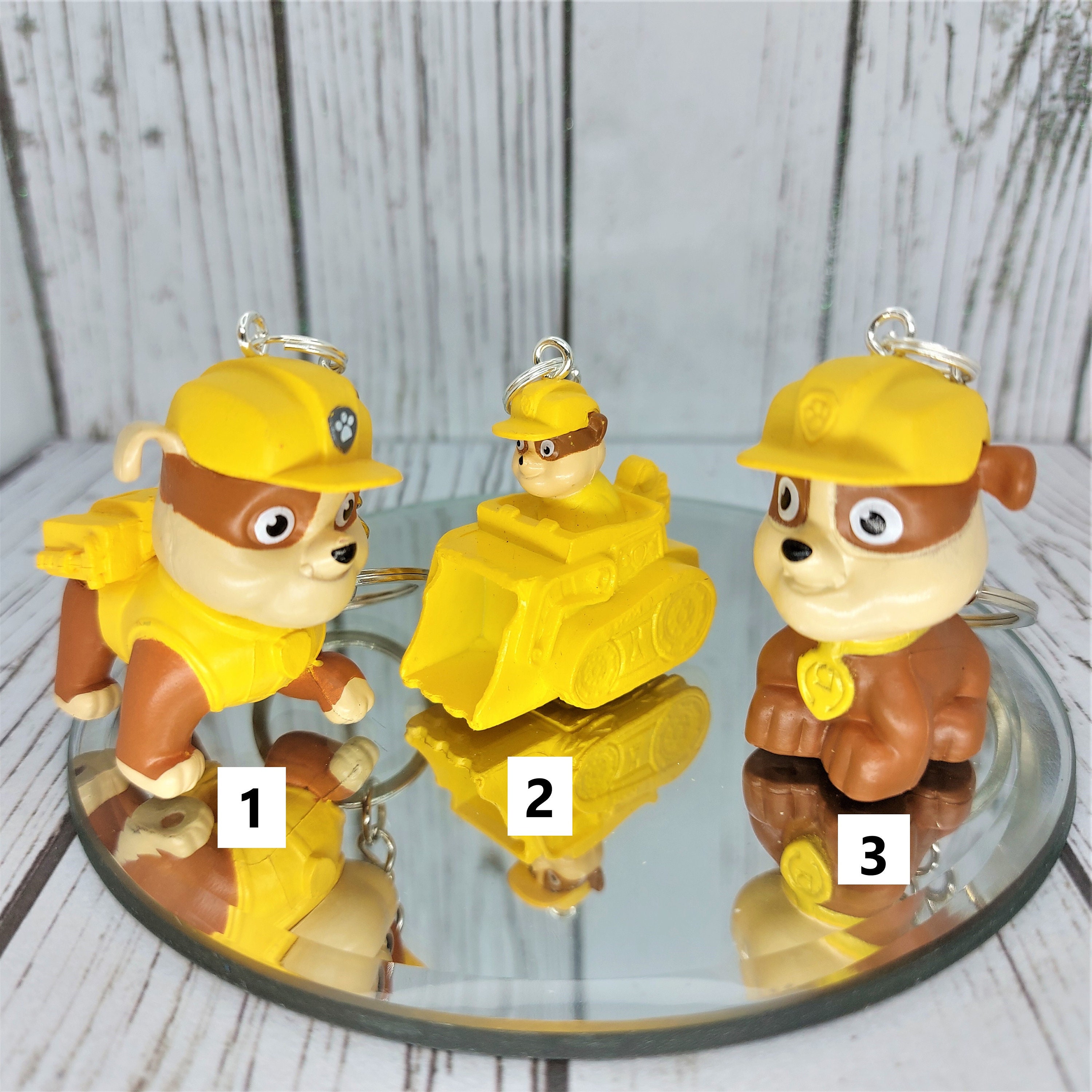 Llavero De Rocky (Patrulla Canina) - Silicona, 7 Cm, Para Niños, Regalo Ideal