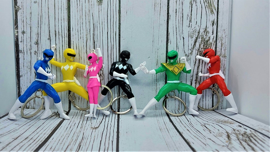 Classic Power Rangers Key Chains 6 Options - Etsy