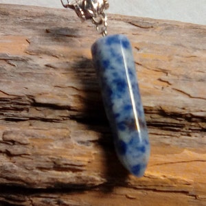 Sodalite necklace, sodalite crystal, blue necklace, healing stone, gift for her, birthday gift, holiday gift, protection stone, mom gift