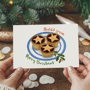 Nadelik Lowen Biglietto di Natale / Biglietto di Natale della Cornovaglia / Biglietto di Natale illustrato / Biglietti di Natale / Regali della Cornovaglia