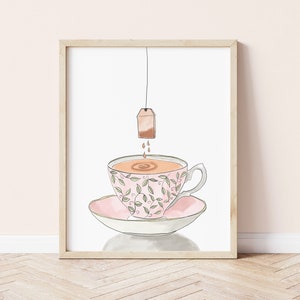 Graf Grey Teetasse, Teetasse, Teetasse, Teetasse, Teetasse, Teetasse, Teetasse, Ananas Kunstdruck