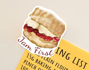 Jam First Fridge Magnet | Jam First Cornwall Magnet | Cream Tea Fridge Magnet