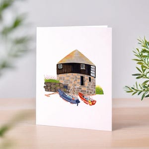 Roundhouse, Sennen Cove, Cornwall - Illustrated A6 Greeting Card - Note Card - Thank You Card
