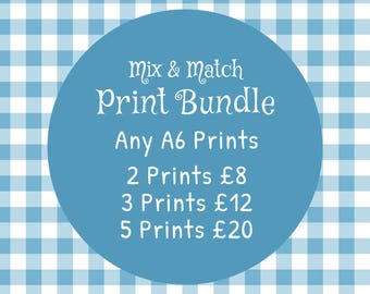 Mix and Match A6 Print Bundle - Wall Decor Collection
