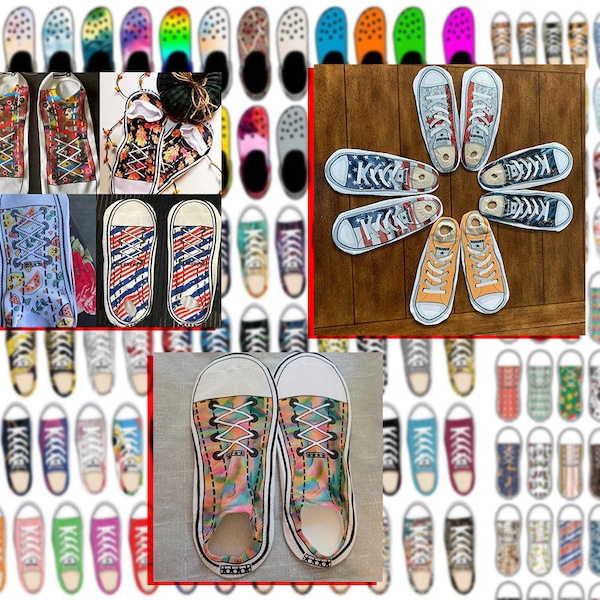 320 Shoe SOCK Sublimation Designs, No Show Socks PNG File Sublimation sneaker bundle, Sock File Shroc Shoes Chucks png socks Design bundle