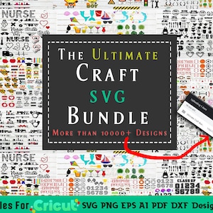 10000+ SVG Crafting-bundel, Mega SVG, T-shirt svg, grote SVG-bundel, Svg-bestanden voor Cricut, lasergesneden vectorbestand svg, Ultimate Craft-bundel