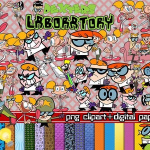 Dexter Labor Clipart png budle, Toons PNG, 90er Jahre Cartoon Bundle, Sublimations-Downloads, Cartoon Netzwerk Dexter & Dee Dee, Party Dekor