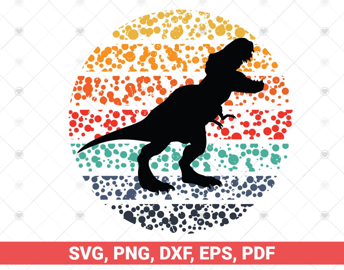 T Rex Dinosaur Cartoon Standing PNG & SVG Design For T-Shirts