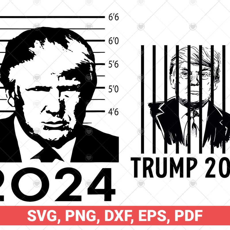 Trump Mugshot Png - Etsy