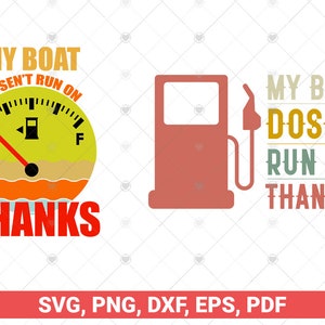 Meu barco não funciona Obrigado svg, Passeio de barco engraçado Design vintage svg, Presentes para proprietários de barcos svg