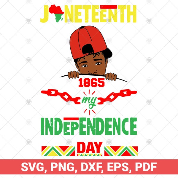 Happy Juneteenth Independence Teen Youth Afro Locs Black Boy svg, Black boy prince cut files, free-ish since 1865, 19th tee juneteenth flag