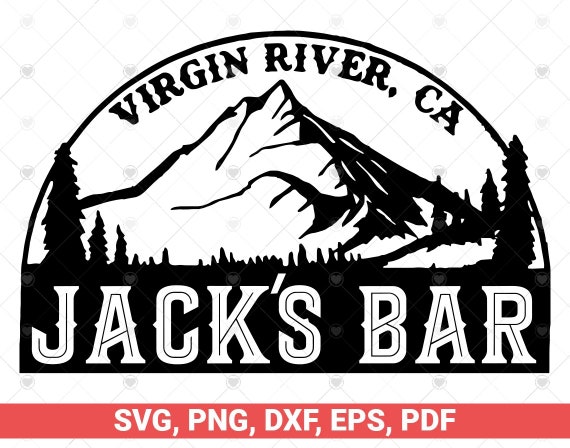 Virgin River Jacks Bar Svg Etsy Uk