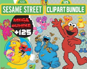 Sesame Monsters png Bundle for sublimation, Red Monster png file, Elmo Cookie Monster Big Bird,  Monster Friends png, sublimation png bundle