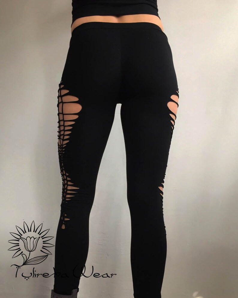 Bohemian cropped cheap leggings Steampunk dance cosplay psytrance braided yoga pants Swirl Tribal style leggings Festival wear