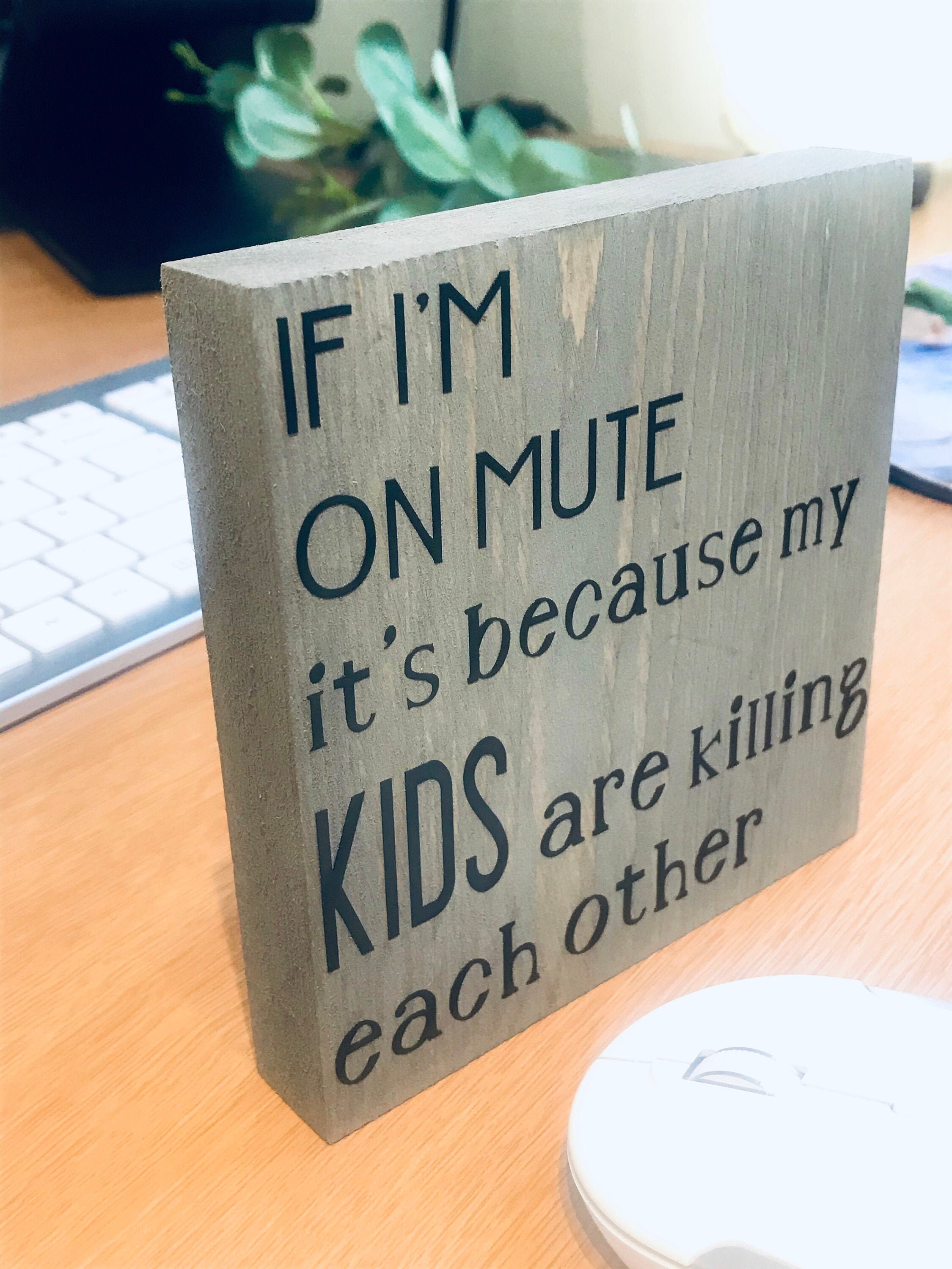 Funny Desk Sign. Ideal for those working from home and Etsy