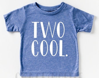 Two Cool Toddler Shirt | Two Birthday Shirt | Second Birthday | Birthday Boy Shirt | Birthday Girl Shirt | Birthday Tee | 2nd Birthday |Gift