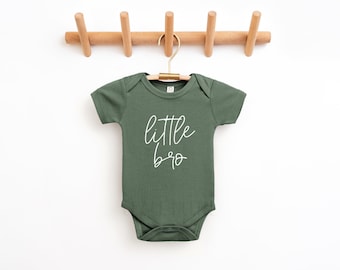 Little Bro Organic Bodysuit | Little Bro | Organic Clothing | Little Brother | Neutral Bodysuit | Little Brother Bodysuit | Brother | Bro