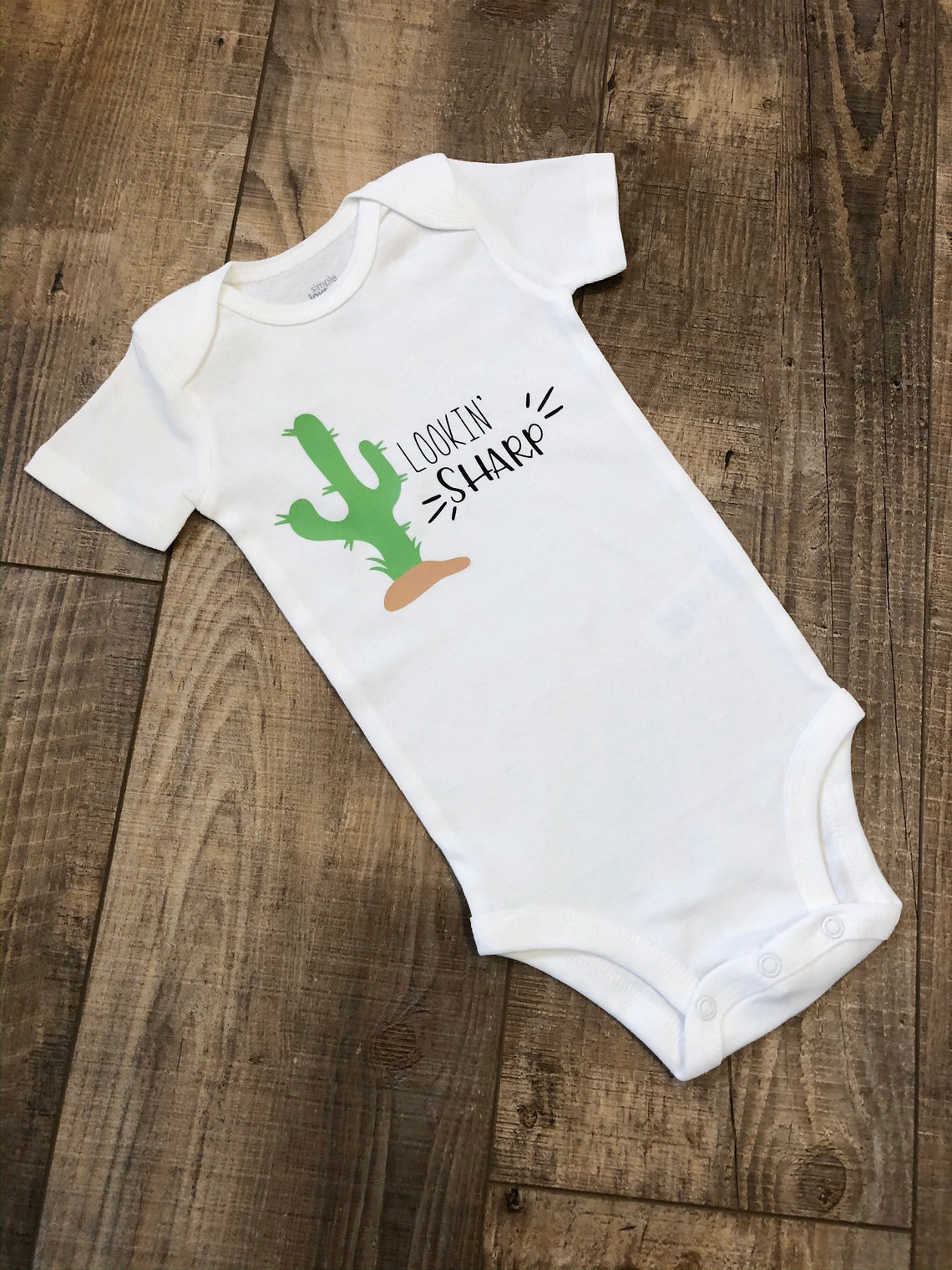 Lookin' Sharp Cactus Onesie Cute Onesie Colorful Etsy