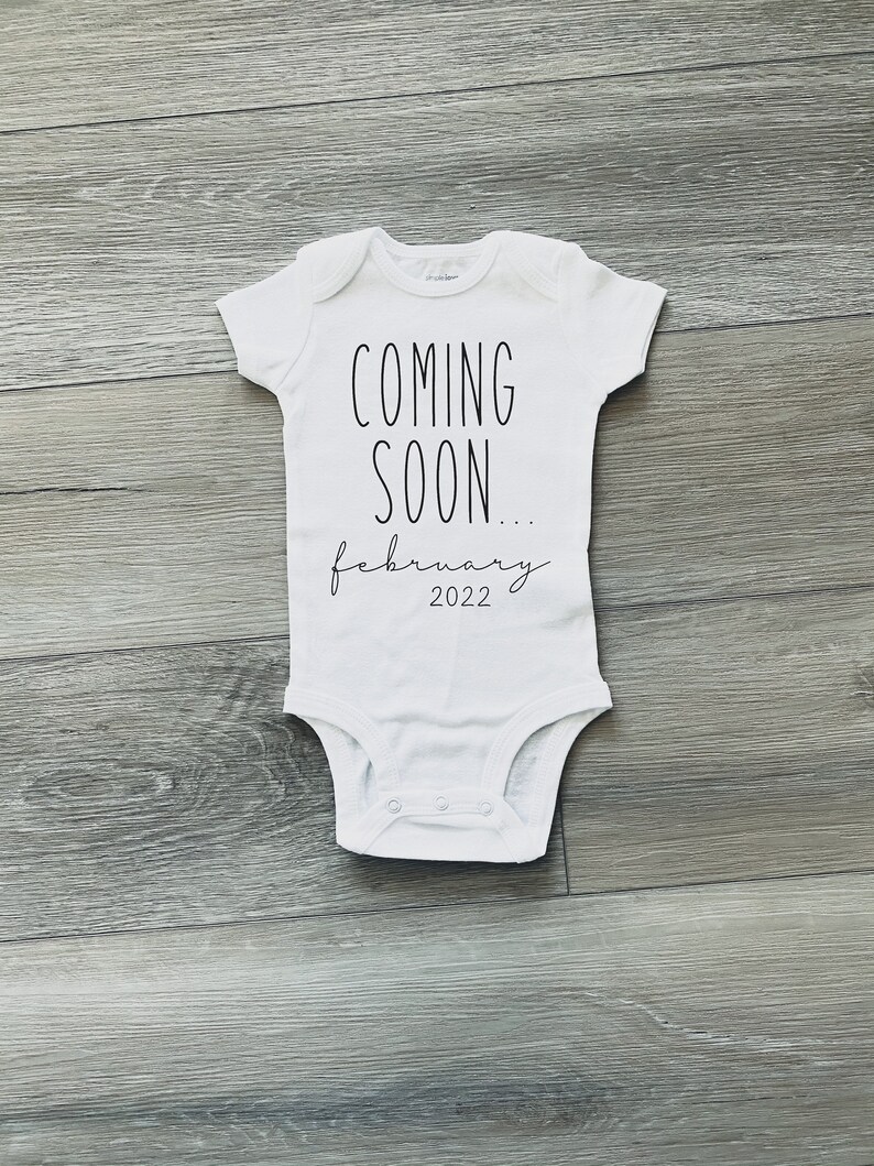 Newborn Outfit Surprise Pregnancy Pregnant Momma Pregnancy Announcement Bodysuit Pregnant Baby Coming Soon Coming Soon Bodysuit