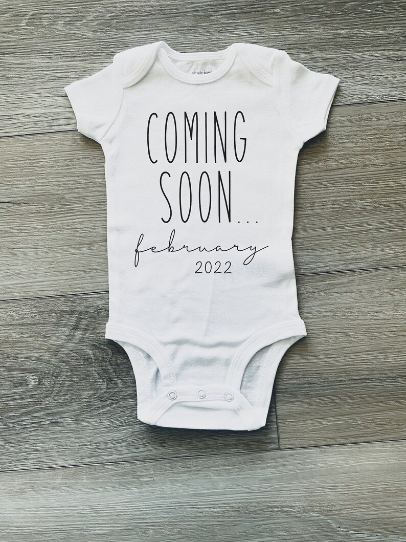 Newborn Outfit Surprise Pregnancy Pregnant Momma Pregnancy Announcement Bodysuit Pregnant Baby Coming Soon Coming Soon Bodysuit