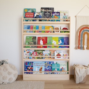 MAMOI® Bibliothèque meuble de rangement pour enfant, Petite bibliotheque  murale, Etagere livre et meuble pour chambre de bebe, Bibliothèques  montessori pour enfants 