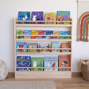 Vitrine murale, étagère de chambre d'enfant, étagère Montessori, Bücherregal, rangement de livres, meubles de chambre d'enfants, étagère à livres image 2