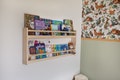 Floating Bookshelf for kids, Small Montessori hanging bookcase, Nursery shelves, Toddler book storage, Kids wall bookshelf, Bücherregal