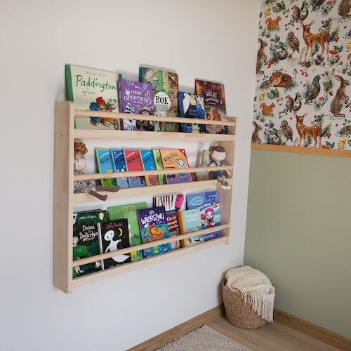 Toddler Bookshelf 2 PCS Bookshelf For Kids Room, , Mini Bookshelf, Desktop Shelf, Nursery Book Shelves, Wooden Kids Book Shelf Organize Children's Bookcases With Drawers