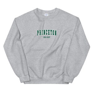 Princeton Unisex Sweatshirt | Princeton New Jersey Vintage Style Varsity Crewneck Sweatshirt | Presente Princeton | Camisa Princeton