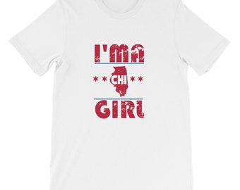 Womens Chicago Ima Chi Girl Shirt | Chi-Town Womens Tshirt | Chicago Illinois Shirt | Chicago Flag Shirt | Illinois State Shirt