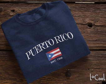Puerto Rico flaggatröja | Puerto Rico skjorta | Puerto Rico gåva | Puerto Rican | Boricua | Boricua skjorta | Puerto Rican Pride
