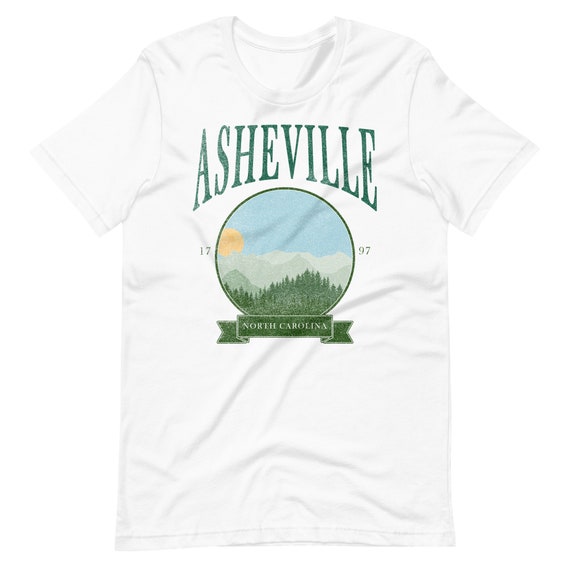 Asheville North Carolina Shirt: Distressed Vintage Mountain Tee