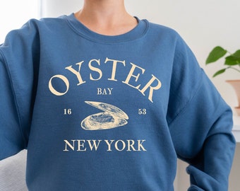Oyster Bay Sweatshirt New York Pullover Crewneck Unisex