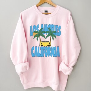 Los Angeles Sweatshirt | Los Angeles im Vintage-Stil Rundhalsausschnitt | Los Angeles Pullover