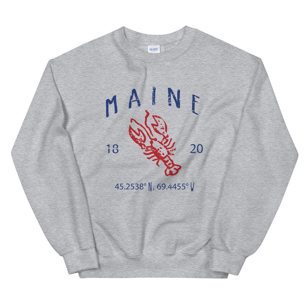 Maine Lobster Unisex Sweatshirt | Maine Vintage Style