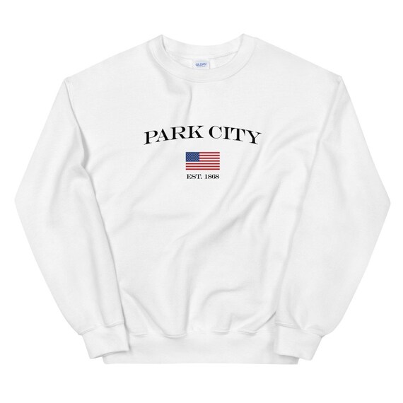 Park City Utah American Flag Unisex Sweatshirt | Utah Shirt