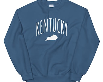 Sweat-shirt unisexe Kentucky | Sweat ras du cou de style vintage Kentucky State Shirt | Chemise Kentucky | Cadeau Kentucky