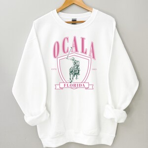 Ocala Florida Sweatshirt: Vintage Equestrian Crewneck