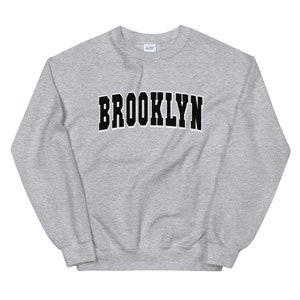 Brooklyn New York Varsity Letter Unisex Crewneck Sweatshirt | Brooklyn New York Shirt | BK | Brooklyn Gift