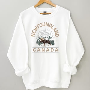 Newfoundland Sweatshirt, Canada Pullover Crewneck Sweater