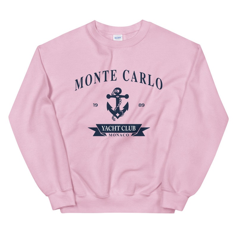 vintage unisex monaco monte carlo yacht club kapuzenpullover